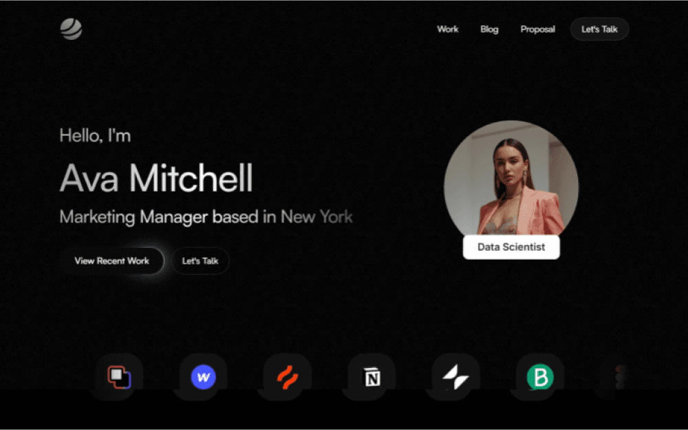 MarketEdge – Marketing Portfolio Website Template gallery image 3