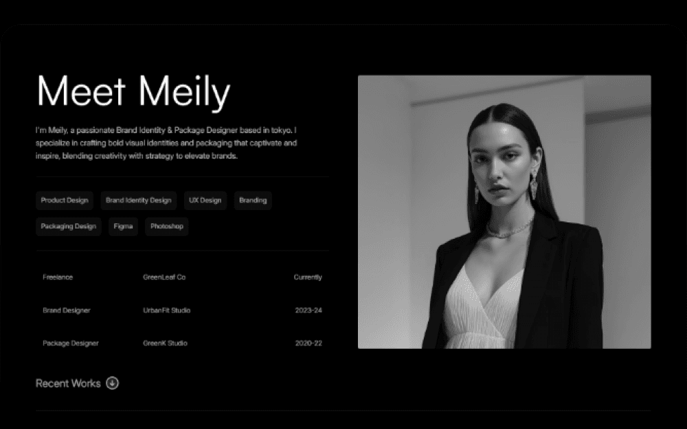 Affinity – Product Designer Portfolio Template gallery image 2