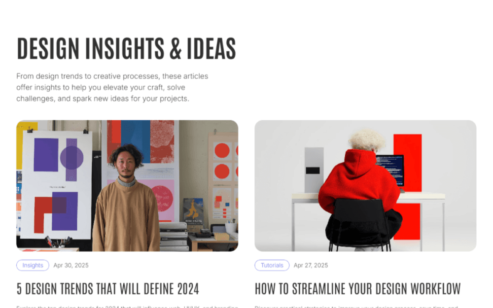 Flowstate – Designer Portfolio Website Template gallery image 5