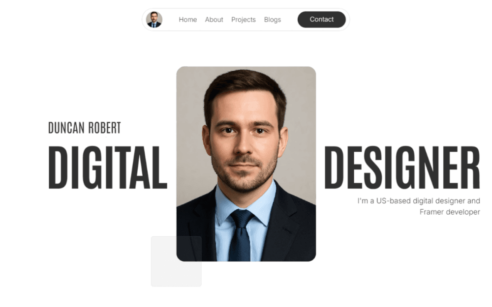 Flowstate – Designer Portfolio Website Template gallery image 1